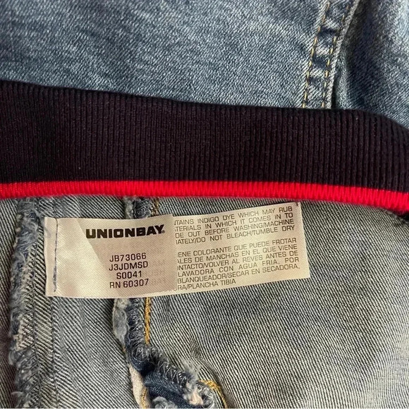 UnionBay Blue Jean Denim Y2K Fashion Jacket Juniors size Medium - Picture 4 of 11